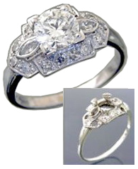 Before and after diamond ring repair